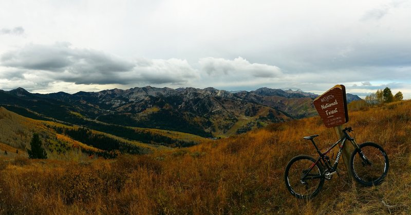 Looking over at Solitude from the Wasatch Crest Trail. This is the stuff MTB dreams are made of!