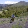 Heading to Perreau Creek on Horse Mountain Trail.  Powderhouse Gulch seen on the left.