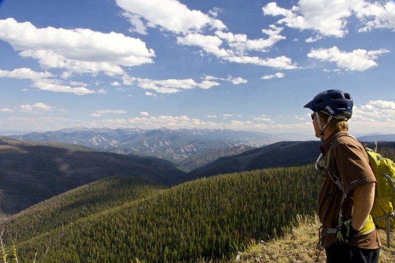 Mountains forever.  The Beaverhead Range is seen from the west.