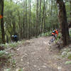 Descending to the last creek where water is available