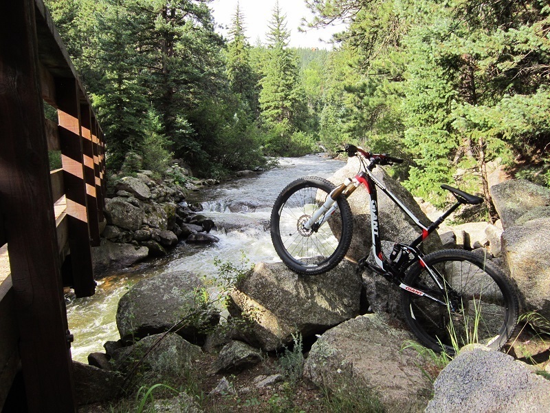 Bridge crossing South Boulder Creek.