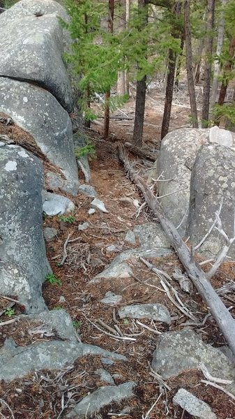 Short gully section.