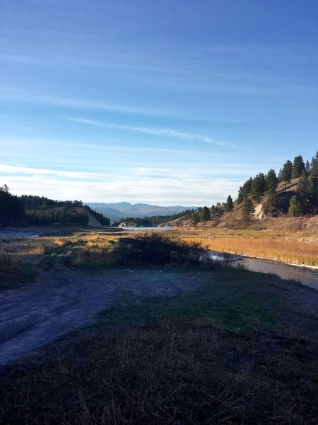 Deviated from the trail to ride this area and eat lunch.