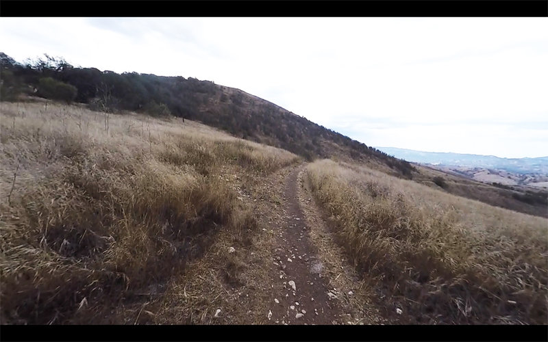 Beginning of Ireland trail just off the Bell Canyon ridge, start of desecent.