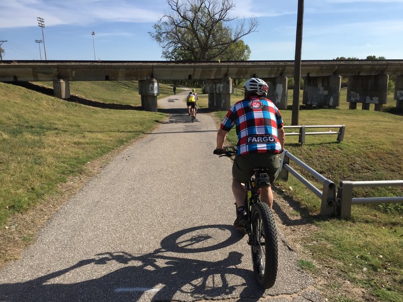 There's a whole bunch of bridges over this path