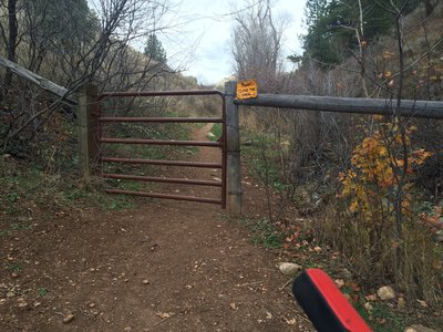 One of the many cattle gates on the journey.