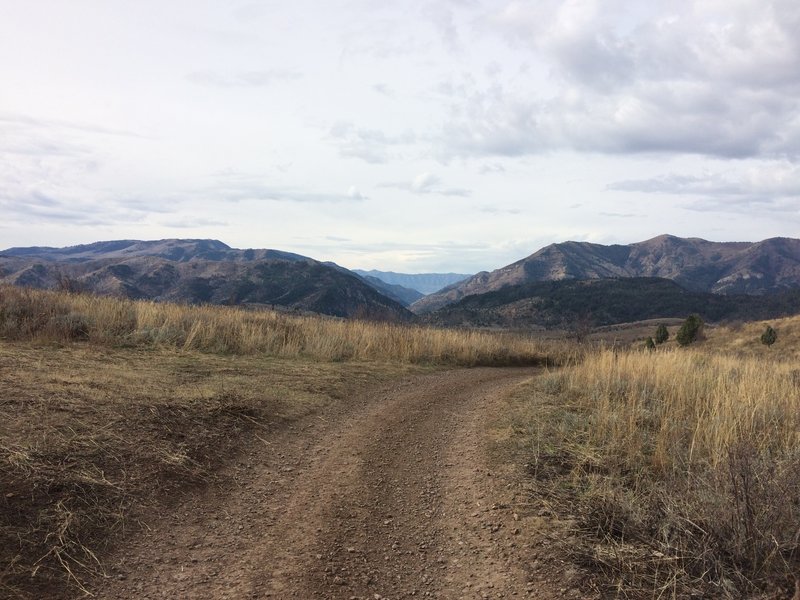 A typical vista along the last 2 miles of the dirt road.