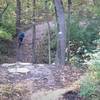 Eastbound climb out of the west ravine.