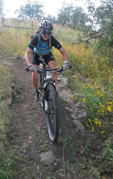 Laurie riding Tuff Canyon