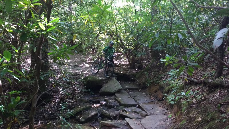 It's slippery on the Butter Gap Trail!