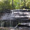 Waterfalls on trail makes for a wonderful place to stop.