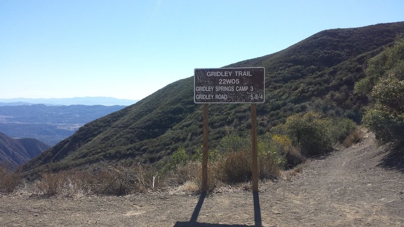 Enjoy the view from the top of the Gridley Trail!