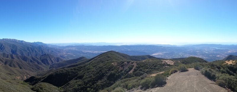 The view from Nordhoff Peak.