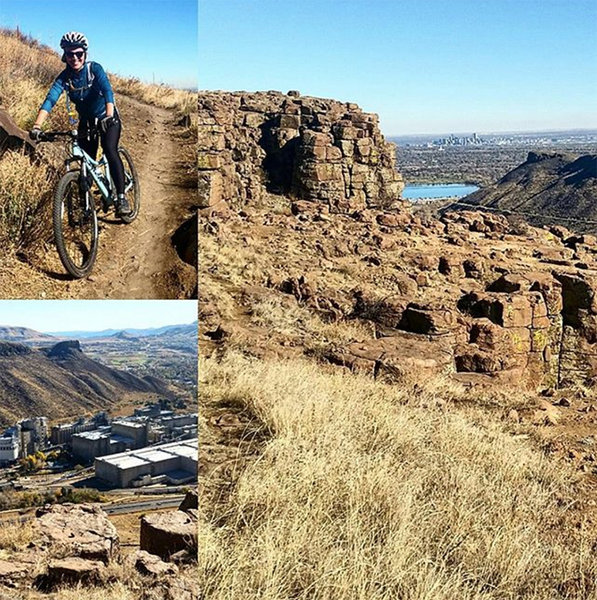 Some good flow and climbing involved rewarded by great views of Golden and Denver.