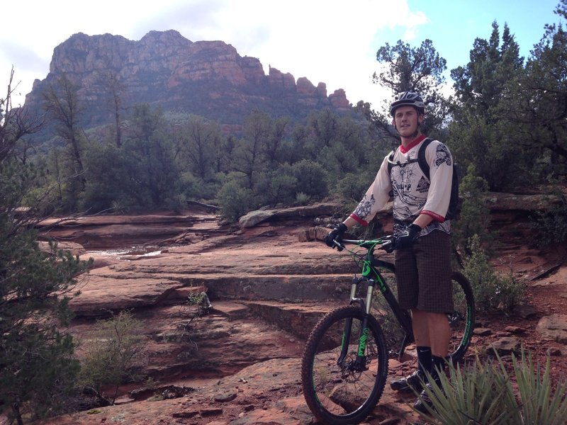 There's some fun slick rock here and there on the Chuckwagon trail.