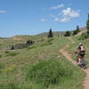 Climbing from Molas Pass with Engineer Mountain in view