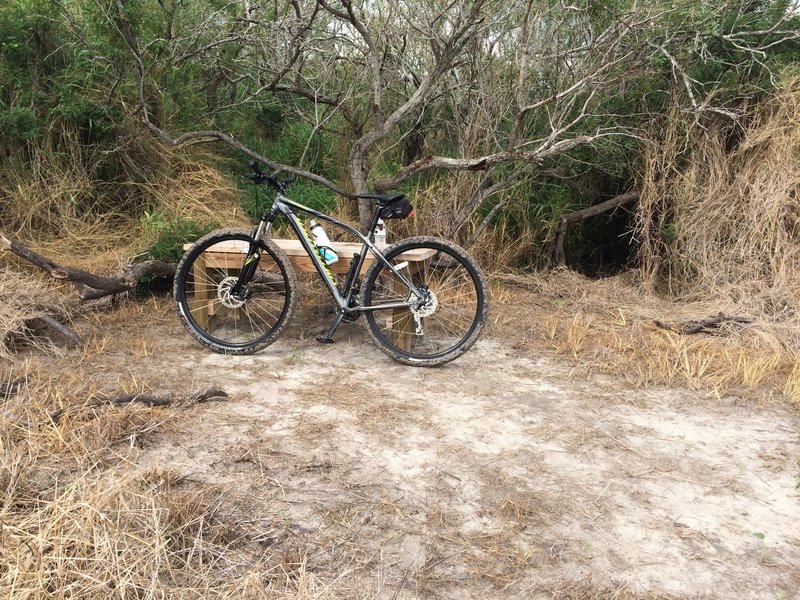 Table to take a break while riding