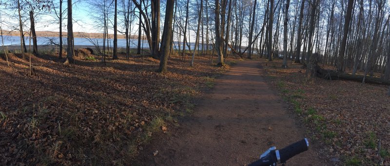 View of the water from the Horse Trails.