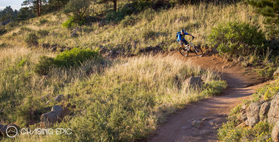 Railing corners on upper Bitterbrush at Hall Ranch.