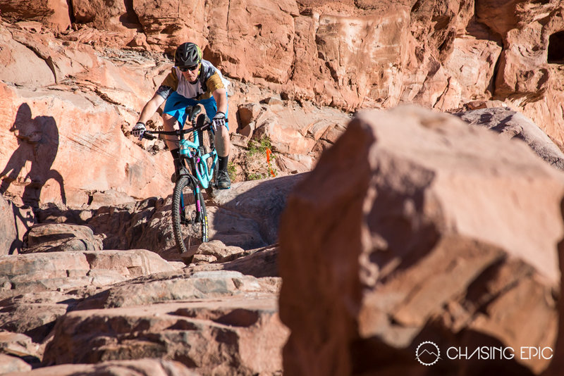 Gettin' rowdy on Cliffhanger, above Amasa Back and Captain Ahab.