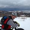 Looking out over the frozen harbor from the top of Piedmont.