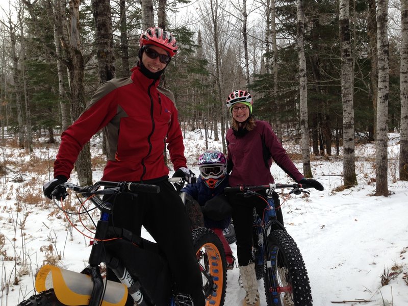 Thanks to COGGS grooming, Mission Creek makes a great (family) fat bike riding destination