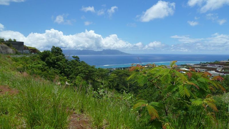 View from the mountain between Pamatai Hills and Lotissement Lotus.