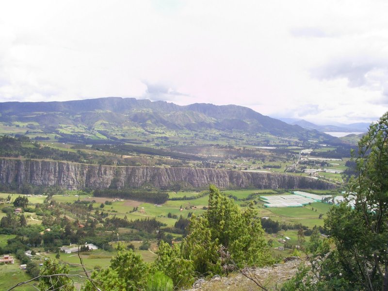 Climbing cliffs in Suesca.