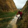 Puddle on the trail.