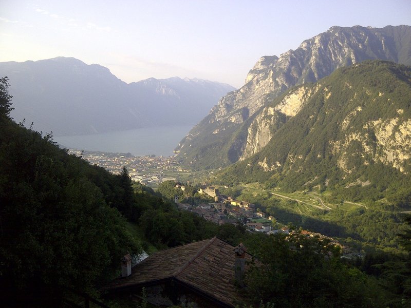 View from Calino down to Tenno and further to Riva/Lago di Garda.