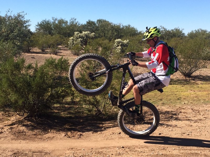 Aaron Buck, riding "Fat Annie" like a boss!