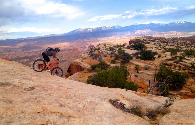 Moab MAG 7 start of the descent what an awesome day in March.