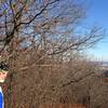 On top of the bluff, looking east over Winona.  Mississippi River is in the background.