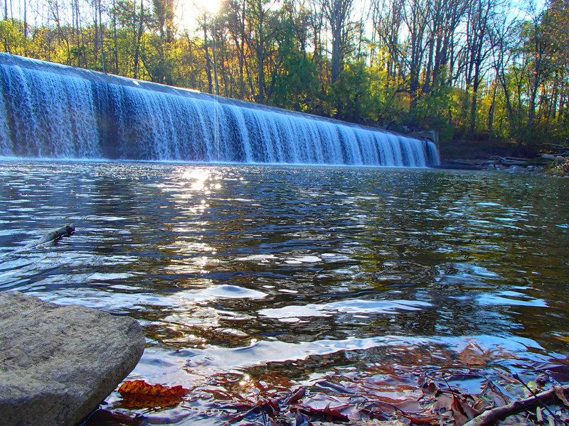 Daniels Dam is a beautiful stopping spot if you're in Patapsco State Park.