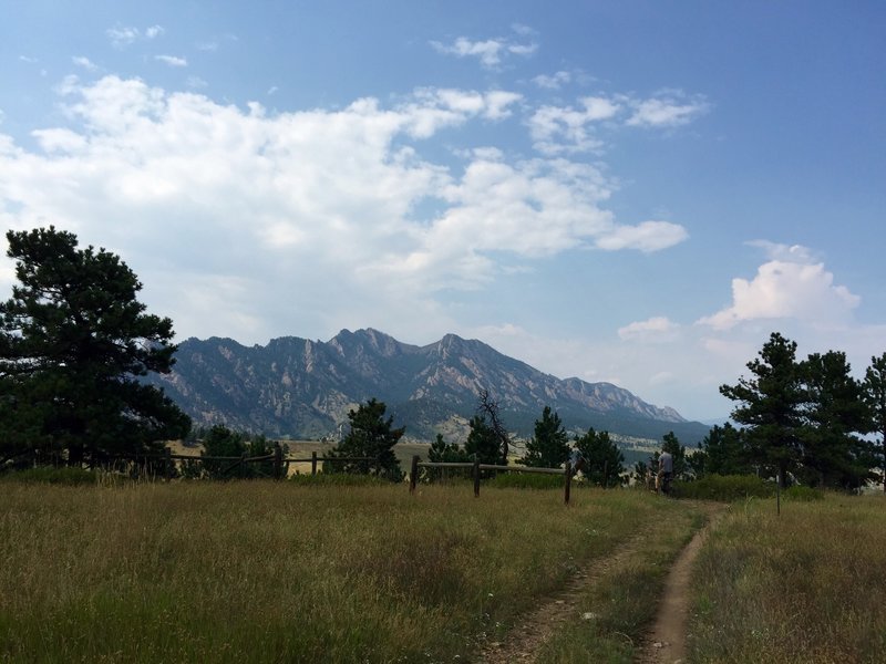 Beautiful view from the Flatirons Vista trail