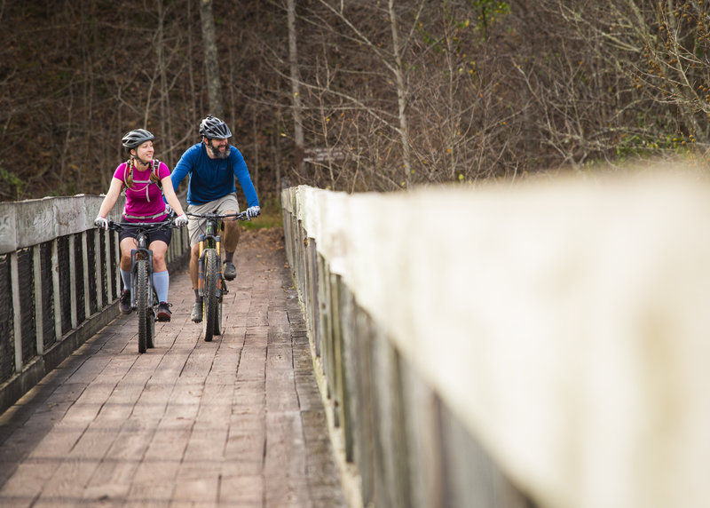 The bridge crossing at Blue Heron