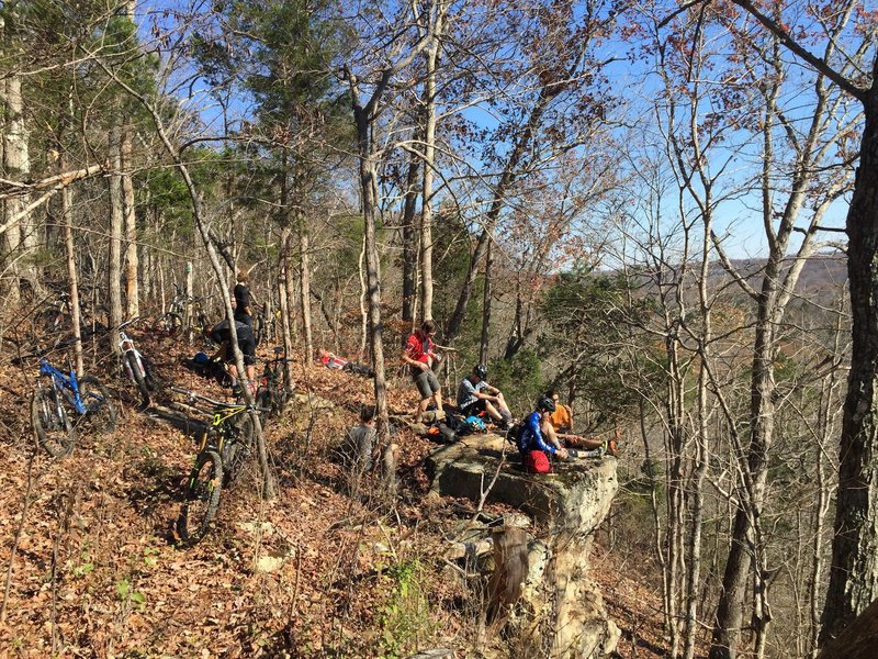 Lunch at Indian Creek Overlook.