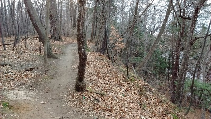 The trail along Presque Isle Bay.