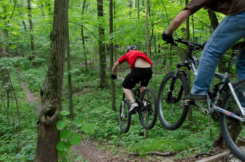 Beulah bridge drop into the South Trails.