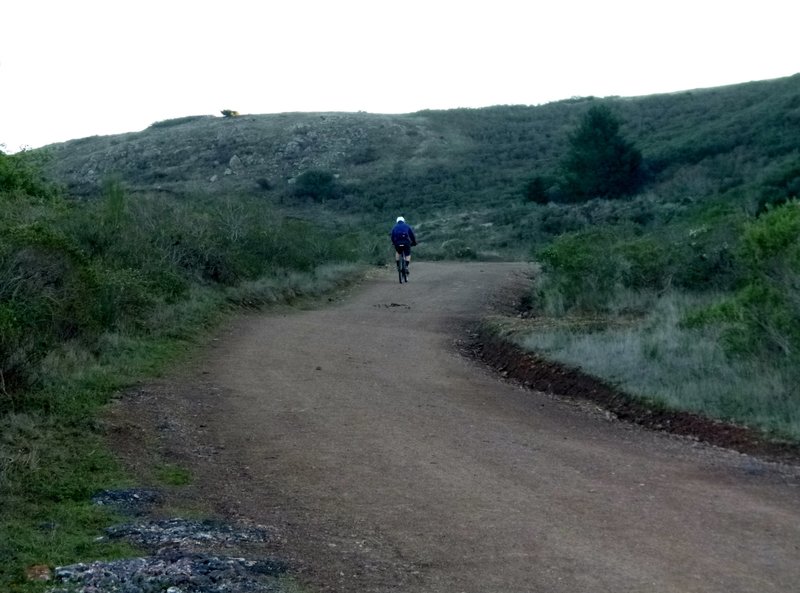 Marincello Road - nearing the top.