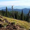 Trail under construction with awesome views.