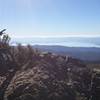 Topping out at High Glade with a great view of Clear Lake.