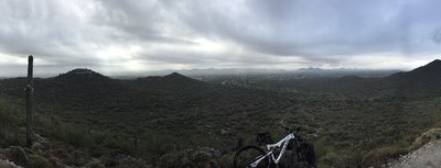 Climbing  the Overton Trail.