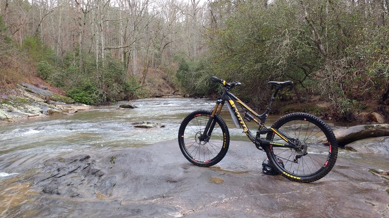 Water crossing on Rapids Trail.