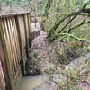 You know you are near the main parking lot when you see the double bridges. Five trails converge in this one spot.