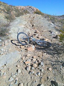 This is about as chunky as the road gets - except for the two western descents that many riders will walk.
