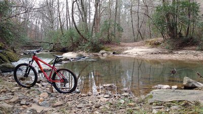 Deep water crossing on East Logging Road.