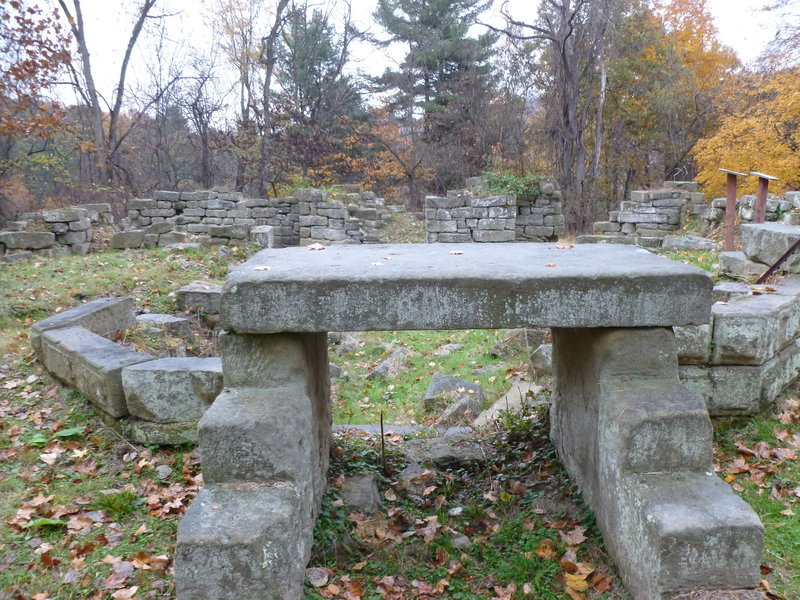 The Stiles Mansion ruins (known as Thornhill) just off the Walter Taitt Trail. W.C. Stiles, Jr. was an oilman industrialist and an inventor whose innovations moved forward the emerging science and industry of oil extraction in the mid 1800s.