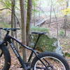 Fat bike on Tomahawk Trail.