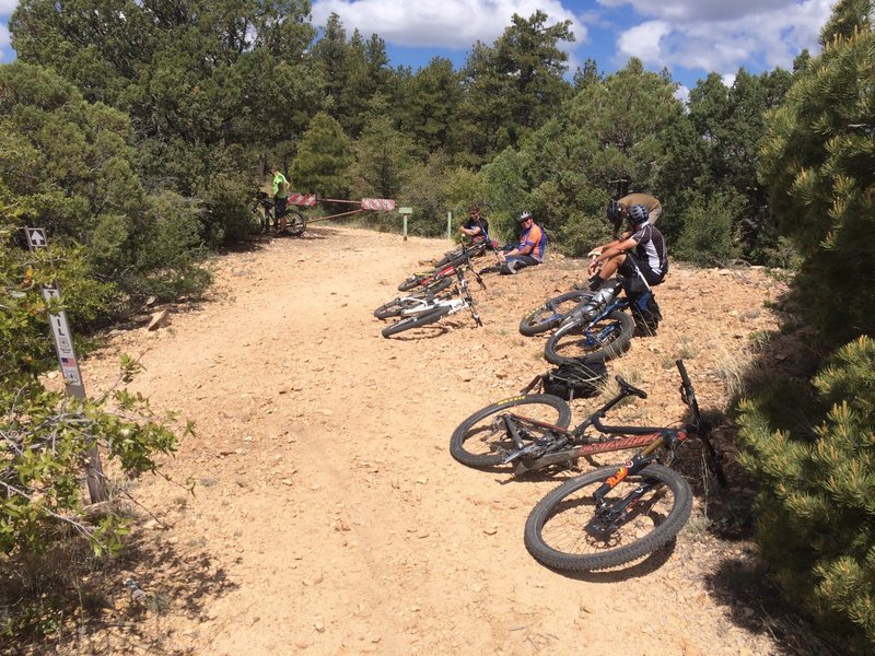 Top of Wolverton Trail. Great descent ahead!